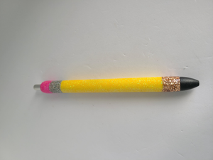 Glittered Resin "Pencil" Gel Pen