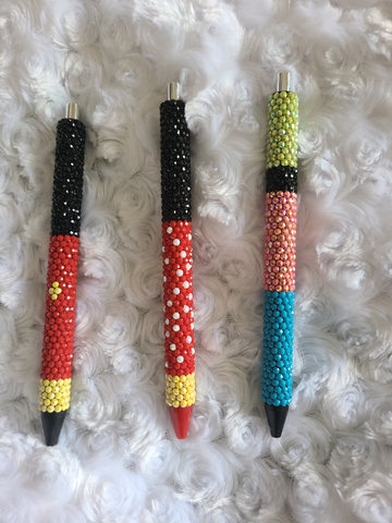 Mickey and Friends Inspired Rhinestone Pen Design