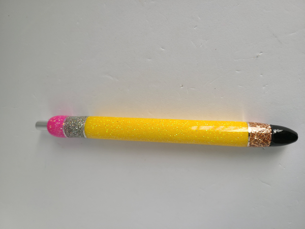 Glittered Resin "Pencil" Gel Pen