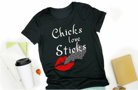 Chicks Love Sticks Tshirt